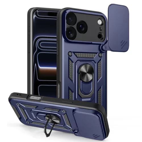 Techsuit - CamShield ütésálló tok - iPhone 17 Pro - Kék
