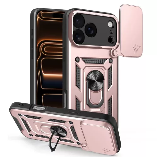 Techsuit - CamShield ütésálló tok - iPhone 17 Pro Max - Rosegold