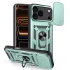 Techsuit - CamShield ütésálló tok - iPhone 17 Pro Max - Zöld