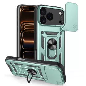   Techsuit - CamShield ütésálló tok - iPhone 17 Pro Max - Zöld