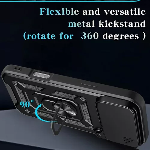 Techsuit - CamShield ütésálló tok - iPhone 17 Pro Max - Kék