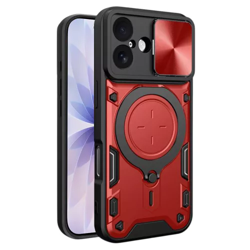 Techsuit - CamGuard Pro tok ütésálló tok - iPhone 17 - Piros