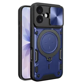   Techsuit - CamGuard Pro tok ütésálló tok - iPhone 17 - Kék
