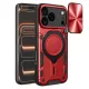 Techsuit - CamGuard Pro tok ütésálló tok - iPhone 17 Pro Max - Piros