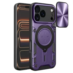   Techsuit - CamGuard Pro tok ütésálló tok - iPhone 17 Pro Max - Lila