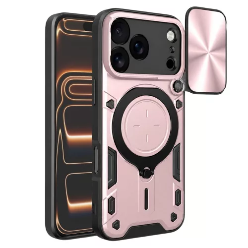Techsuit - CamGuard Pro tok ütésálló tok - iPhone 17 Pro Max - Rosegold