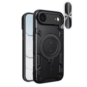   Techsuit - CamGuard Pro tok ütésálló tok - iPhone 17 Air - Fekete