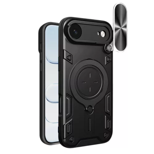 Techsuit - CamGuard Pro tok ütésálló tok - iPhone 17 Air - Fekete