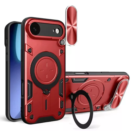 Techsuit - CamGuard Pro tok ütésálló tok - iPhone 17 Air - Piros