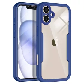   Techsuit - ColorVerse 360 tok kijelzővédővel - iPhone 17 - Kék