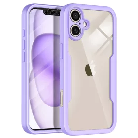   Techsuit - ColorVerse 360 tok kijelzővédővel - iPhone 17 - Lila