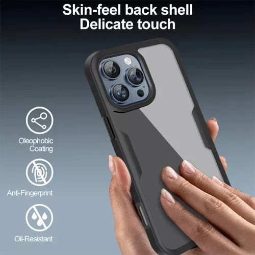 Techsuit - ColorVerse 360 tok kijelzővédővel - iPhone 17 - Lila