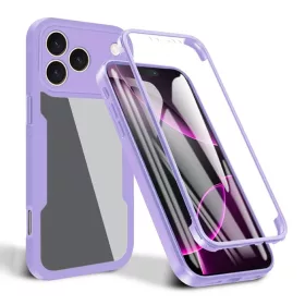   Techsuit - ColorVerse 360 tok kijelzővédővel - iPhone 17 Pro - Lila
