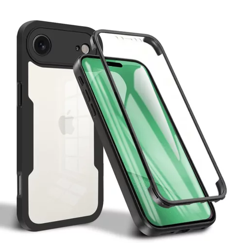Techsuit - ColorVerse 360 tok kijelzővédővel - iPhone 17 Air - Fekete