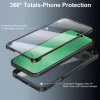 Techsuit - ColorVerse 360 tok kijelzővédővel - iPhone 17 Air - Rózsaszín