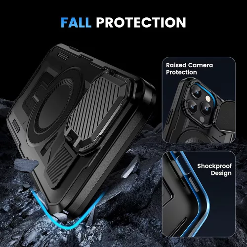 Techsuit - Camvault MagSafe ütésálló tok - iPhone 17 Air - Fekete