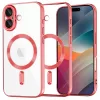 Techsuit - Luxury Crystal MagSafe tok - iPhone 17 - Piros átlátszó