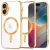 Techsuit - Luxury Crystal MagSafe tok - iPhone 17 - Arany átlátszó