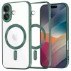 Techsuit - Luxury Crystal MagSafe tok - iPhone 17 - Sötétzöld átlátszó