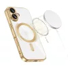 Techsuit - Luxury Crystal MagSafe tok - iPhone 17 - Sötétzöld átlátszó