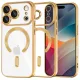 Techsuit - Luxury Crystal MagSafe - iPhone 17 Pro - Arany átlátszó