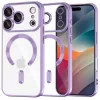 Techsuit - Luxury Crystal MagSafe tok - iPhone 17 Pro - Lila átlátszó