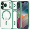 Techsuit - Luxury Crystal MagSafe tok - iPhone 17 Pro - Zöld átlátszó