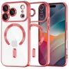 Techsuit - Luxury Crystal MagSafe tok - iPhone 17 Pro Max - Piros átlátszó