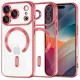 Techsuit - Luxury Crystal MagSafe tok - iPhone 17 Pro Max - Piros átlátszó