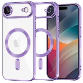   Techsuit - Luxury Crystal MagSafe tok - iPhone 17 Air - Lila átlátszó