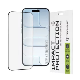   Techsuit - 111D Full Cover / Full Glue üvegfólia - iPhone 17 Air - Fekete széllel