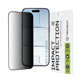   Techsuit - 111D Privacy betekintésgátló üvegfólia - iPhone 17 Air - Fekete