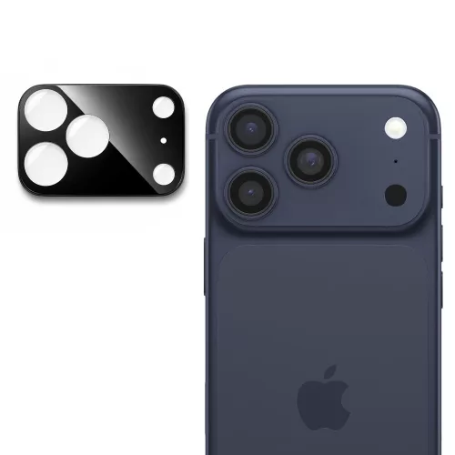 Techsuit - Full Camera - Kameravédő üvegfólia - iPhone 17 Pro - Fekete