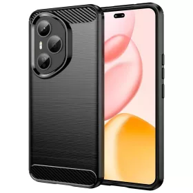 Techsuit - Carbon szilikon tok - Honor 400 Pro - Fekete
