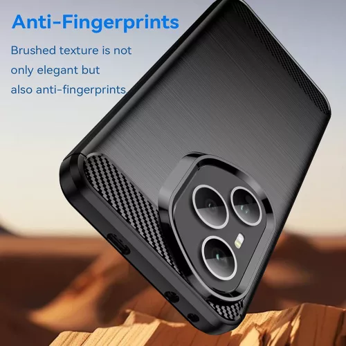 Techsuit - Carbon szilikon tok - Honor 400 Pro - Fekete
