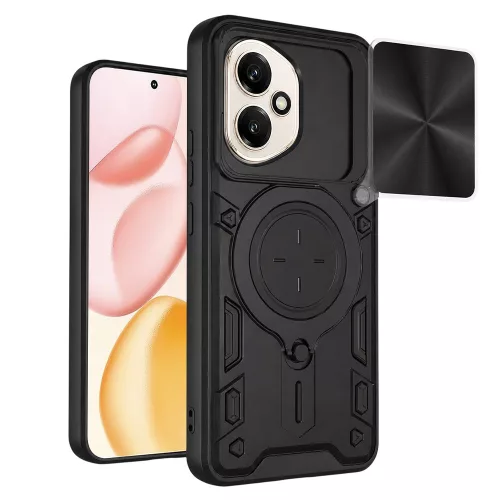 Techsuit - CamGuard Pro tok ütésálló tok - Honor 400 - Fekete