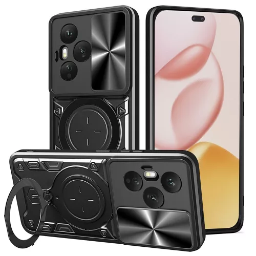 Techsuit - CamGuard Pro tok ütésálló tok - Honor 400 Pro - Fekete