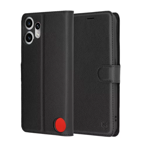 Techsuit - Leather Folio - Nothing CMF Phone 2 Pro - Black