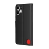 Techsuit - Leather Folio kinyitható tok - Nothing CMF Phone 2 Pro - Fekete