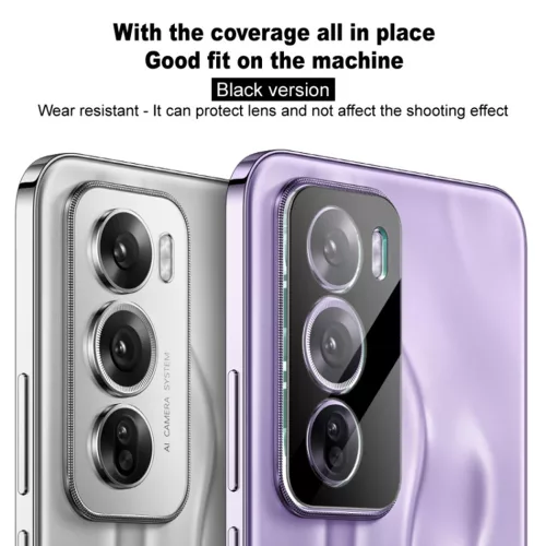 Techsuit - Full Camera - Kameravédő üvegfólia - Oppo A5 Pro 4G / A5 Pro 5G - Fekete