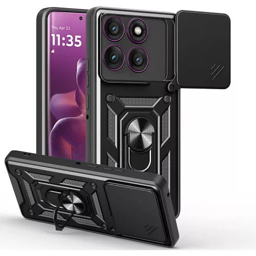 Techsuit - CamShield ütésálló tok - Motorola Edge 60 Pro - Fekete
