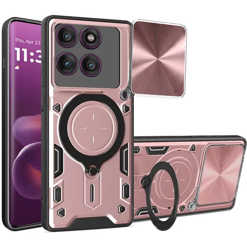 Techsuit - CamGuard Pro tok ütésálló tok - Motorola Edge 60 Pro - Rosegold