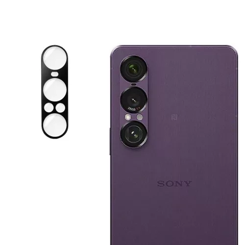 Techsuit - Full Camera - Kameravédő üvegfólia - Sony Xperia 1 VII - Fekete