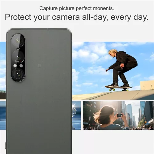 Techsuit - Full Camera - Kameravédő üvegfólia - Sony Xperia 1 VII - Fekete