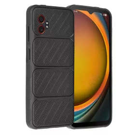   Techsuit - CarbonFiber szilikon tok - Samsung Galaxy Xcover7 Pro - Fekete