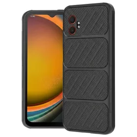   Techsuit - CarbonFiber szilikon tok - Samsung Galaxy Xcover7 Pro - Fekete