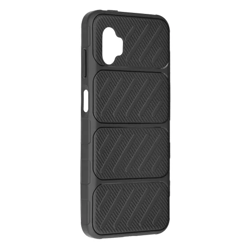 Techsuit - CarbonFiber szilikon tok - Samsung Galaxy Xcover7 Pro - Fekete