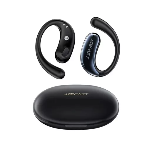 Acefast - Vezeték nélküli fülhallgató Acefit SE (FA005) - basszussal, Bluetooth V5.4, zajcsökkentéssel, HD hívásokkal, IPX4, 400mAh - fekete