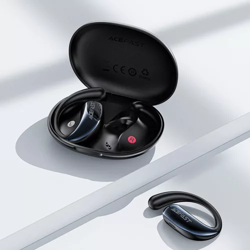 Acefast - Vezeték nélküli fülhallgató Acefit SE (FA005) - basszussal, Bluetooth V5.4, zajcsökkentéssel, HD hívásokkal, IPX4, 400mAh - fekete