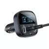 Acefast - Car Charger (B5) - Fast Charging, OLED Digital Display, 2x Type-C, USB, 101W, Zinc Alloy - Black